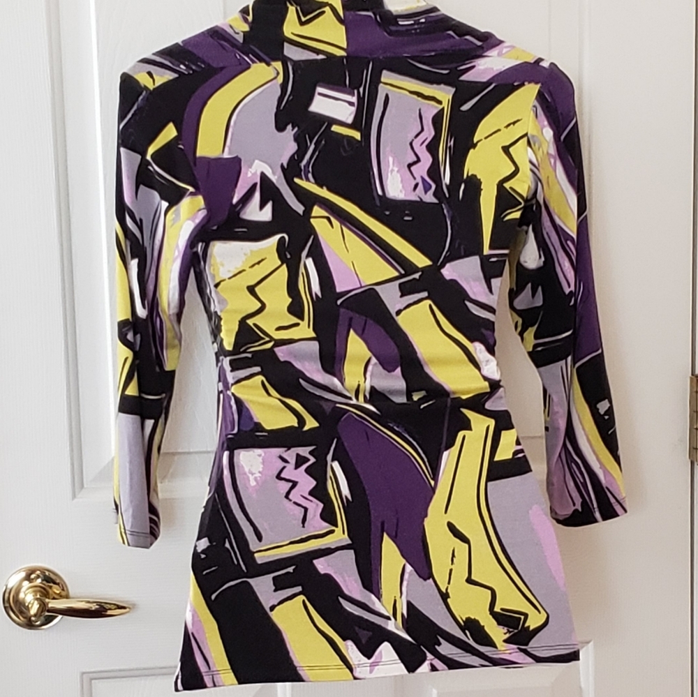 Fabrizio Gianni V neck blouse M - Picture 3 of 11